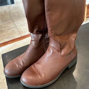 Brown Leather Riding Boots